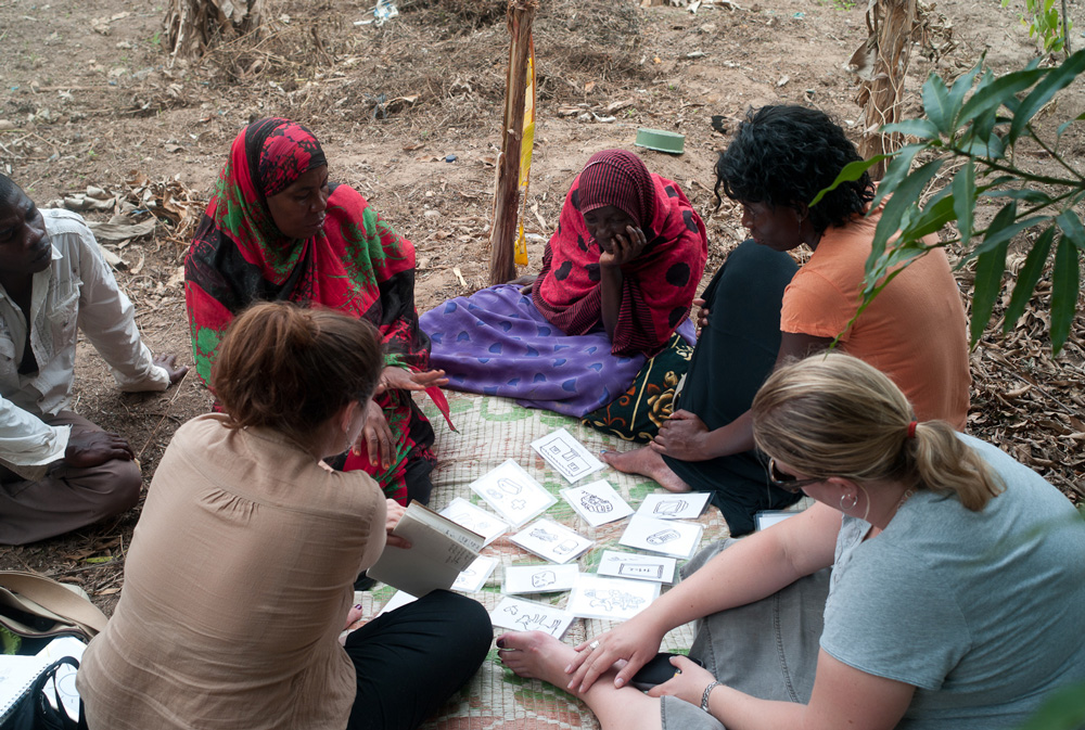 Liz Ogbu doing research in the field, IDEO.org