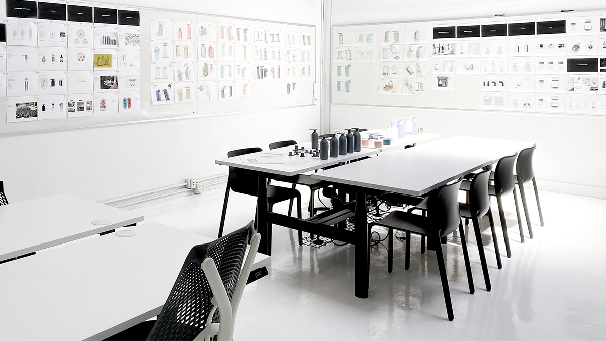 Table in an office