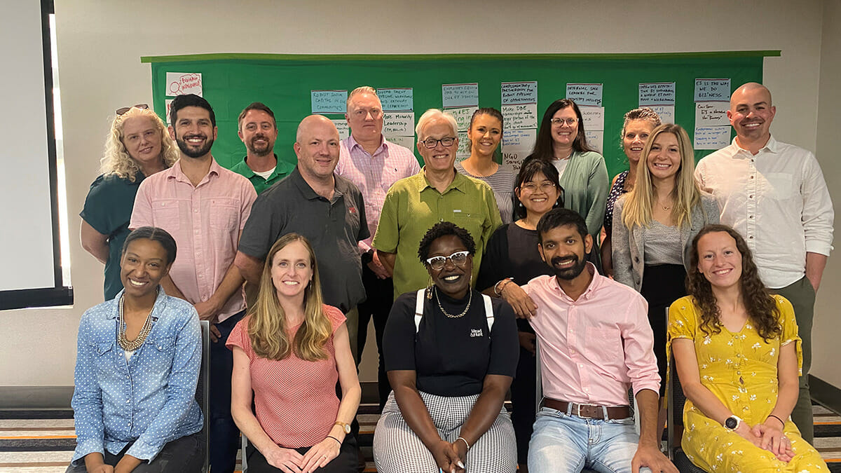 Project Confluence Team gathers to celebrate successes and plan future events. Team of academics partner with Mead & Hunt to learn about how to incorporate environmental justice into project planning and design of the built environment