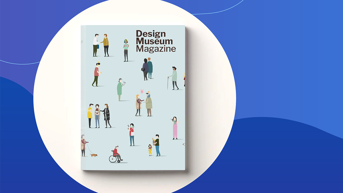 Graphic of potential CoDesign Collaborative Magazing cover for the Inclusive Design Issue illustrating a diverse collection of people with a variety of identities.