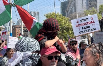 people at a protest